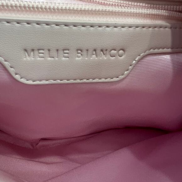 Melie Bianco Brigitte Large Satchel Recycled Vegan Woven Knot Bag Anthropologie! - Picture 4 of 6